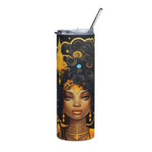 UnFuckable™ 20oz Tumbler Collection – Afro-Inspired Affirmation Designs for Black Women