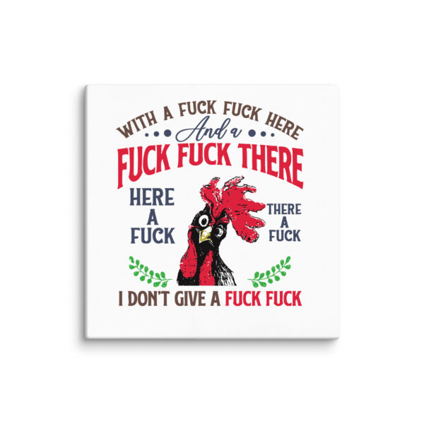 Old McDonald Had No F*cks Left – Rooster Rant Canvas - Image 10