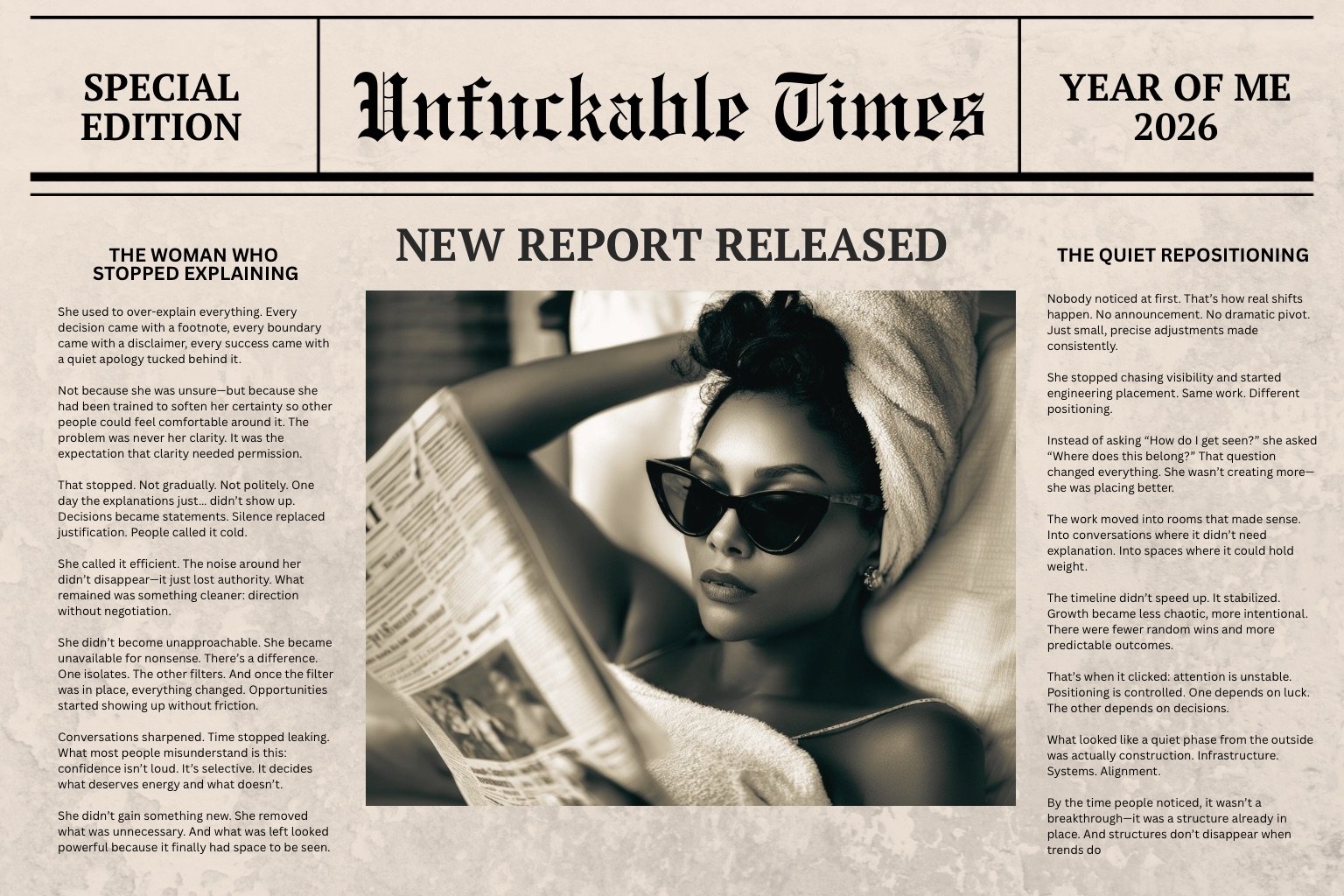 UNFUCKABLE - An Alluring Asshole: Stunning, Brilliant, and Perfectly Abnormal.